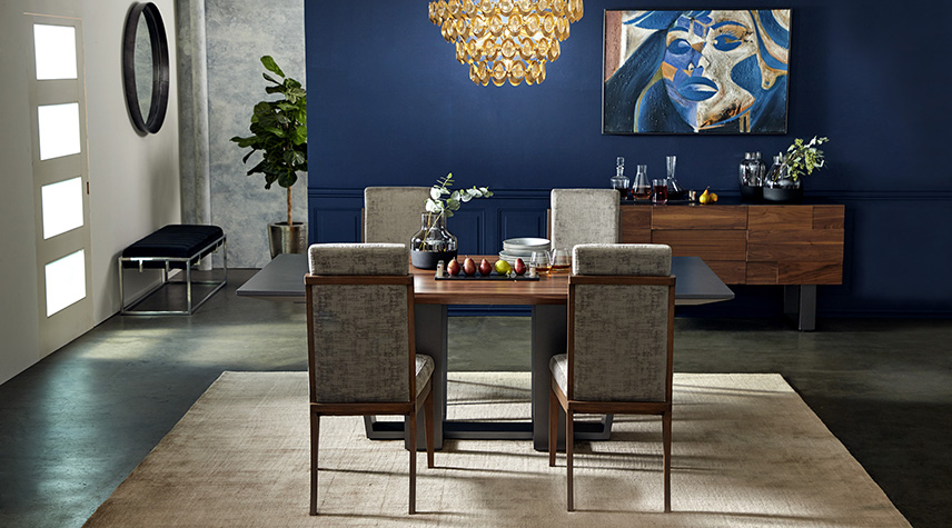 This dining set is part of the new Venus Williams Collection in partnership with UMA Enterprises.